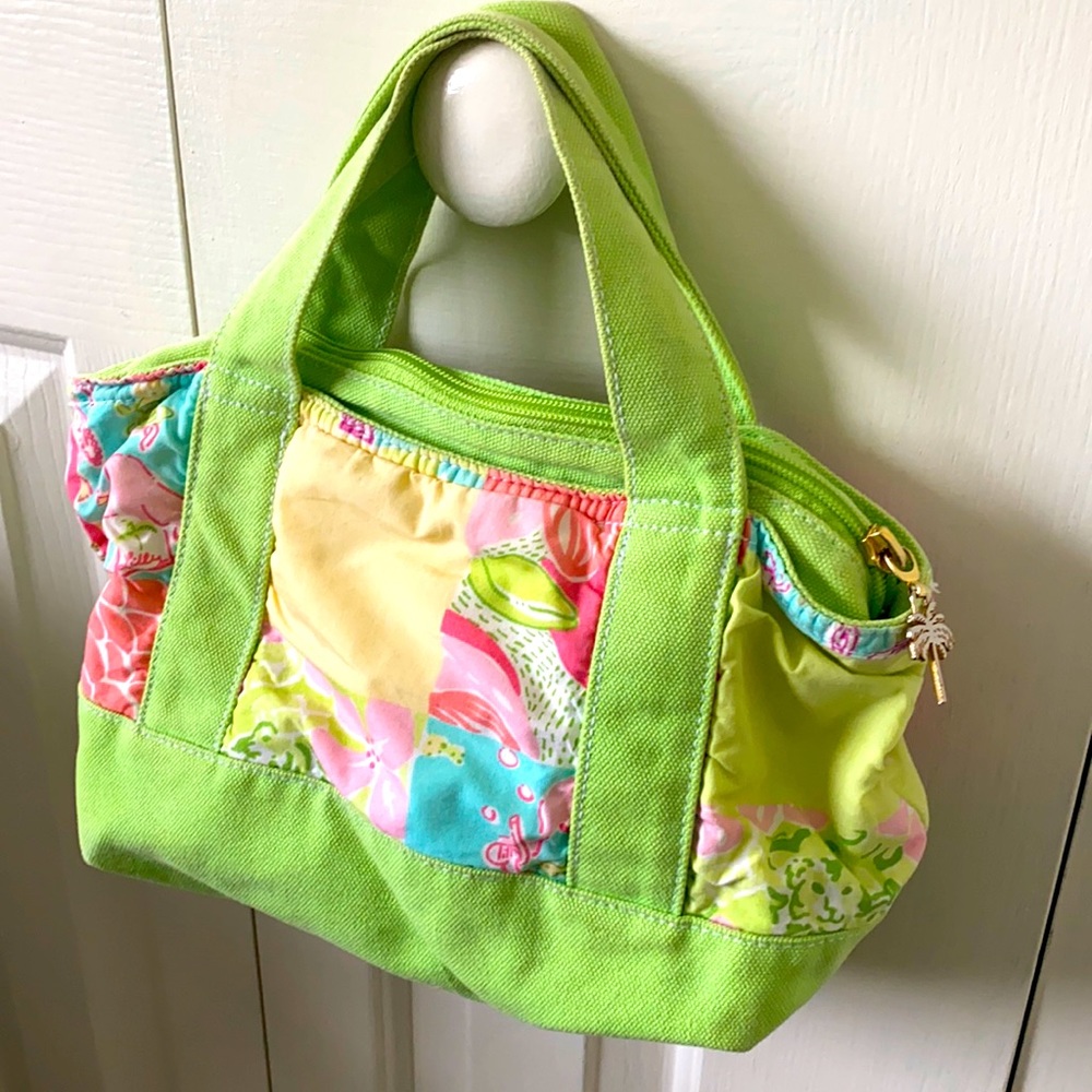 Vintage Lilly Pulitzer Patchwork Canvas Purse
